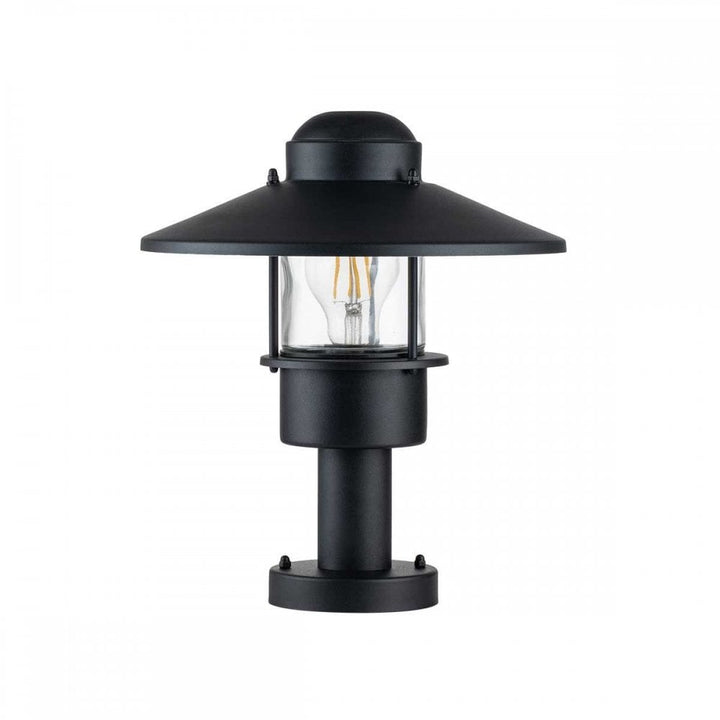 Elstead KLAMPENBORG-PED-BK Klampenborg 1 Light Pedestal Black