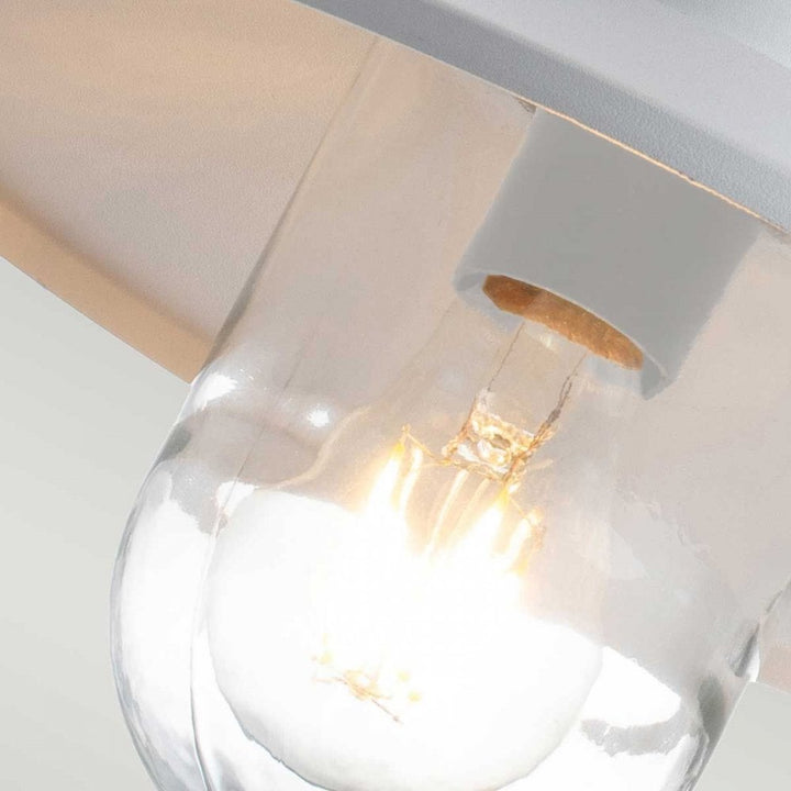 Elstead KLAMPENBORG-PIR-WHT Klampenborg 1 Light Wall Lantern with PIR White