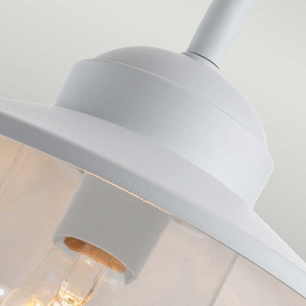 Elstead KLAMPENBORG-PIR-WHT Klampenborg 1 Light Wall Lantern with PIR White