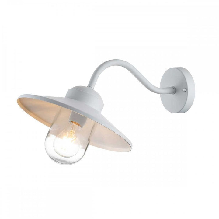 Elstead KLAMPENBORG-WHT Klampenborg 1 Light Wall Lantern White