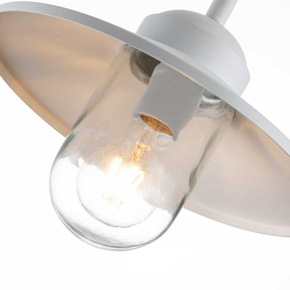 Elstead KLAMPENBORG-WHT Klampenborg 1 Light Wall Lantern White