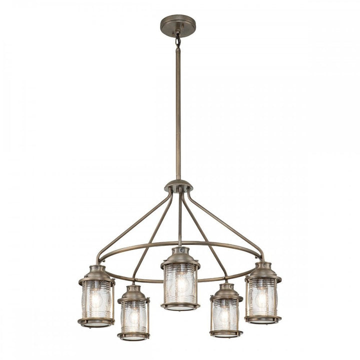 Kichler KL-ASHLANDBAY-5P-BU Ashland Bay 5 Light Outdoor Chandelier Burnished Bronze