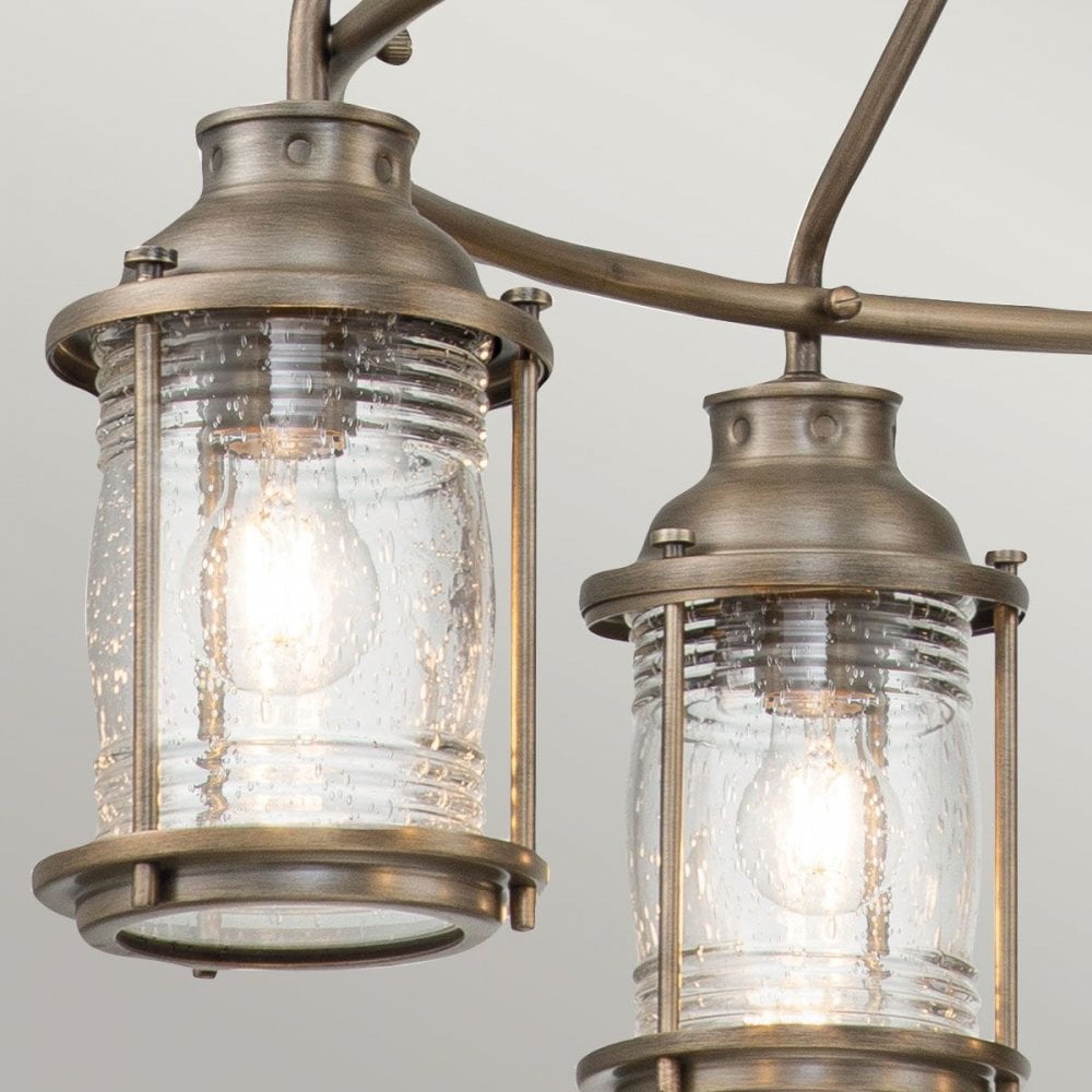 Kichler KL-ASHLANDBAY-5P-BU Ashland Bay 5 Light Outdoor Chandelier Burnished Bronze