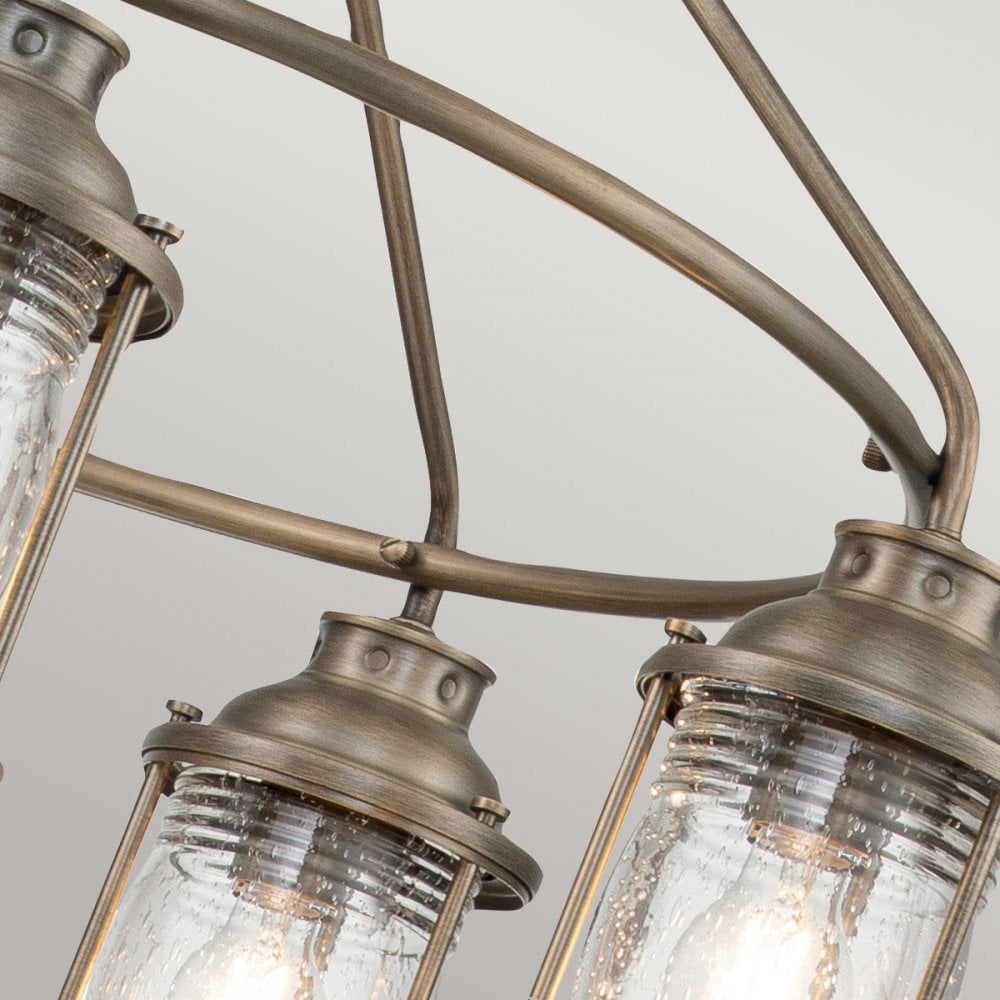 Kichler KL-ASHLANDBAY-5P-BU Ashland Bay 5 Light Outdoor Chandelier Burnished Bronze