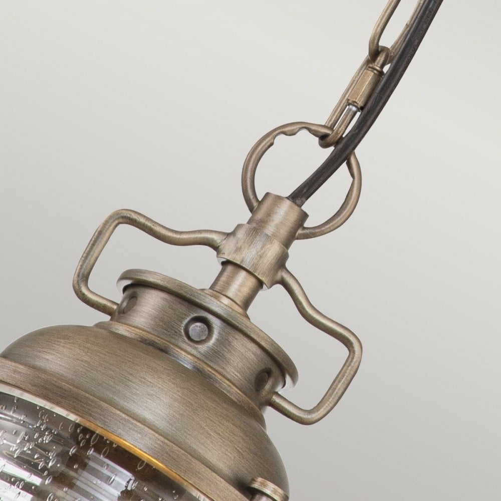 Kichler KL-ASHLANDBAY8-S-BU Ashland Bay 1 Light Small Chain Lantern Burnished Bronze
