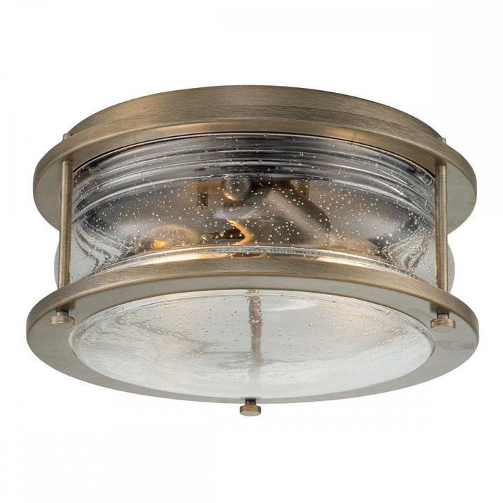 Kichler KL-ASHLANDBAY-F-BU Ashland Bay 2 Light Outdoor Ceiling Flush Burnished Bronze