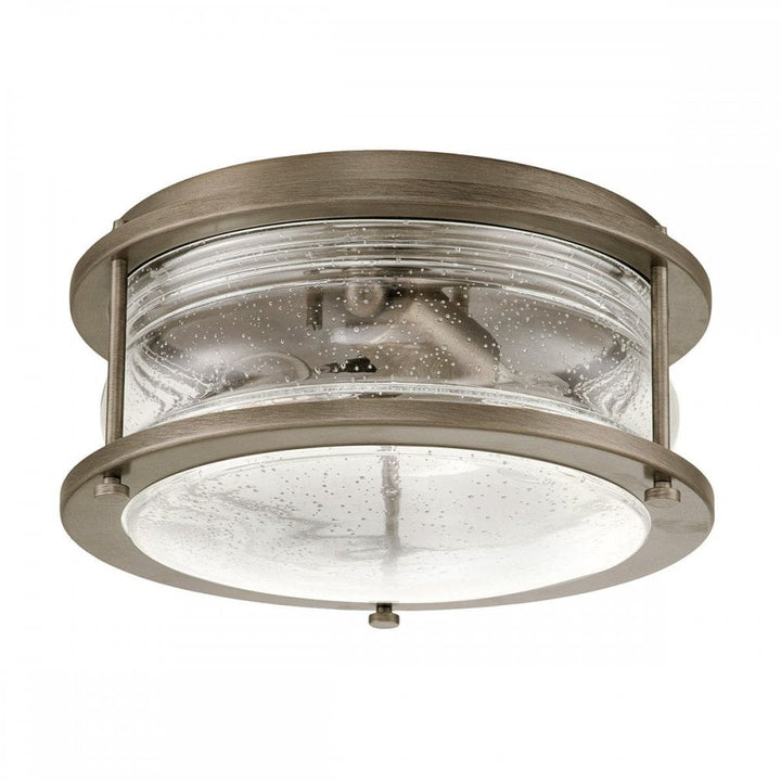 Kichler KL-ASHLANDBAY-F-BU Ashland Bay 2 Light Outdoor Ceiling Flush Burnished Bronze