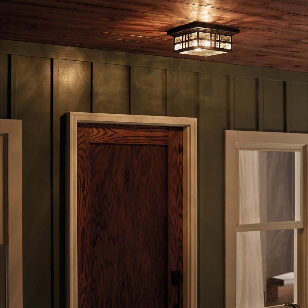 Kichler KL-BEACON-SQUARE-F-OZ Beacon Square 2 Light Flush Olde Bronze