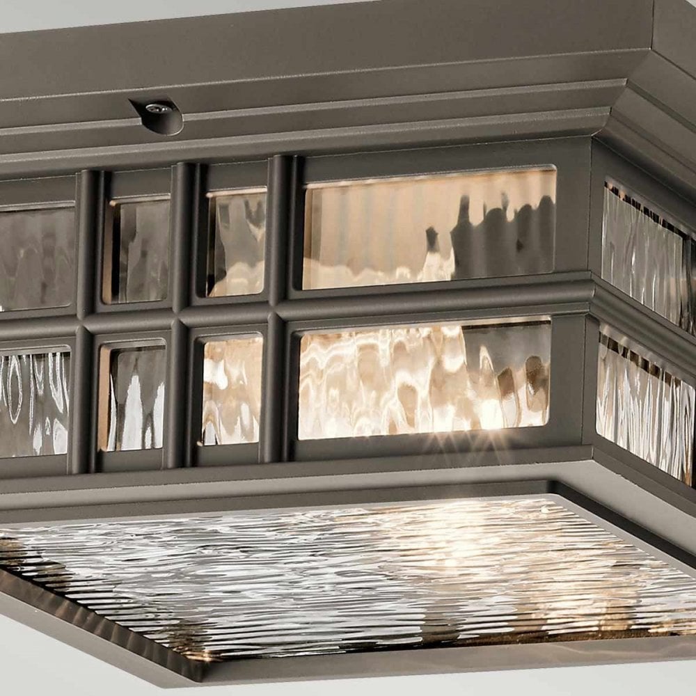 Kichler KL-BEACON-SQUARE-F-OZ Beacon Square 2 Light Flush Olde Bronze