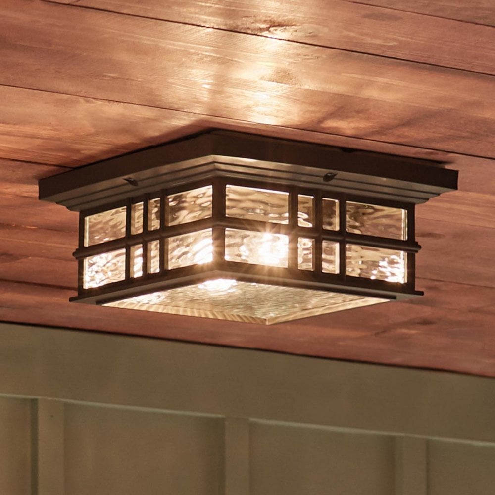 Kichler KL-BEACON-SQUARE-F-OZ Beacon Square 2 Light Flush Olde Bronze
