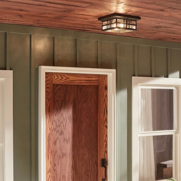 Kichler KL-BEACON-SQUARE-F-OZ Beacon Square 2 Light Flush Olde Bronze