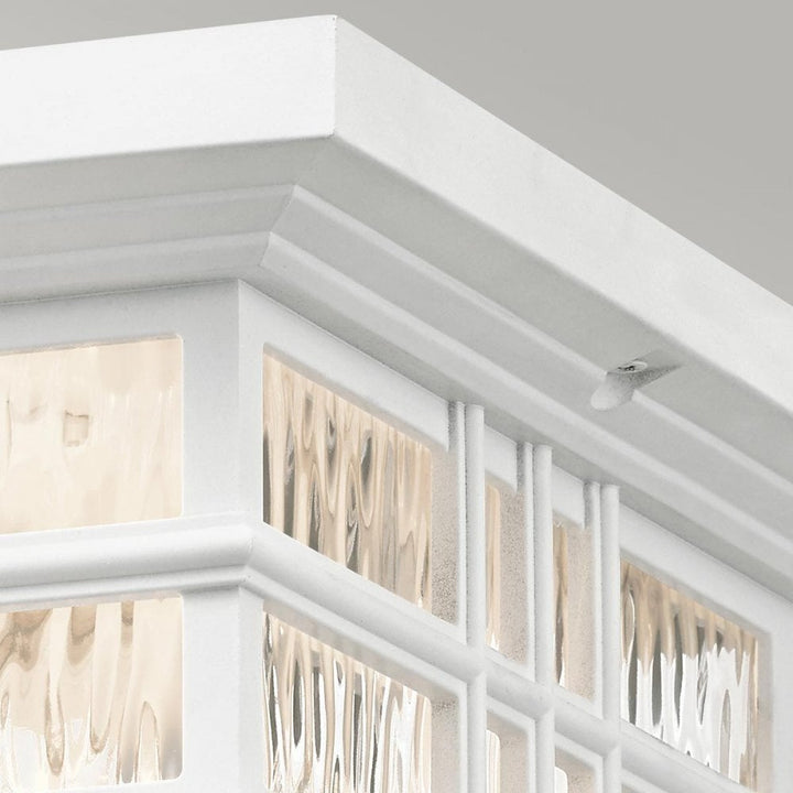 Kichler KL-BEACON-SQUARE-F-WHT Beacon Square 2 Light Flush White
