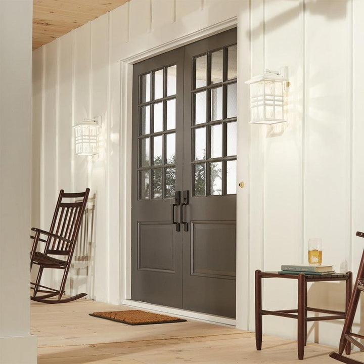 Kichler KL-BEACON-SQUARE-M-WHT Beacon Square 1 Light Medium Wall Lantern White