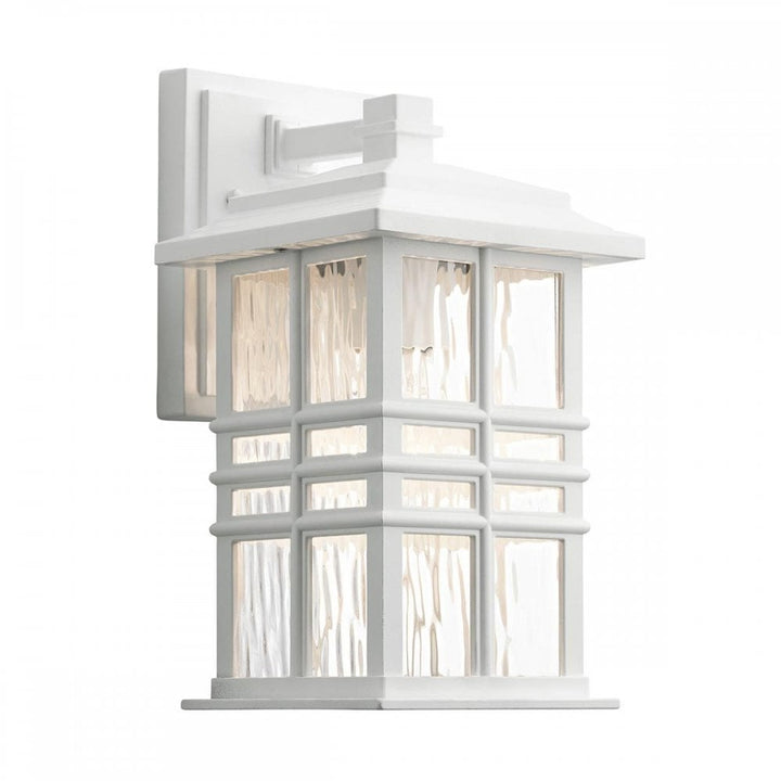 Kichler KL-BEACON-SQUARE-S-WHT Beacon Square 1 Light Small Wall Lantern White