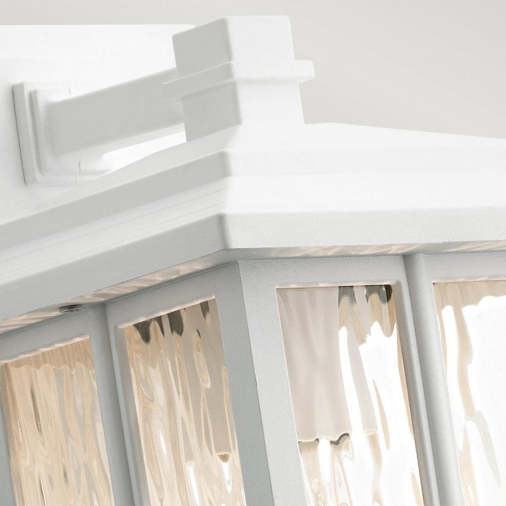 Kichler KL-BEACON-SQUARE-S-WHT Beacon Square 1 Light Small Wall Lantern White