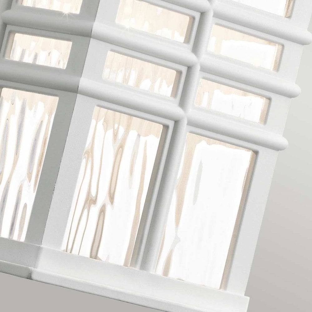 Kichler KL-BEACON-SQUARE-S-WHT Beacon Square 1 Light Small Wall Lantern White