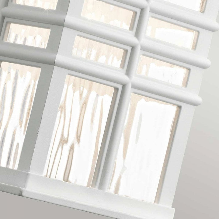 Kichler KL-BEACON-SQUARE-S-WHT Beacon Square 1 Light Small Wall Lantern White