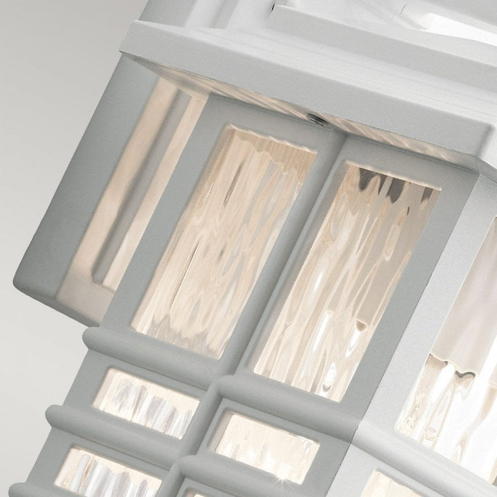 Kichler KL-BEACON-SQUARE-S-WHT Beacon Square 1 Light Small Wall Lantern White