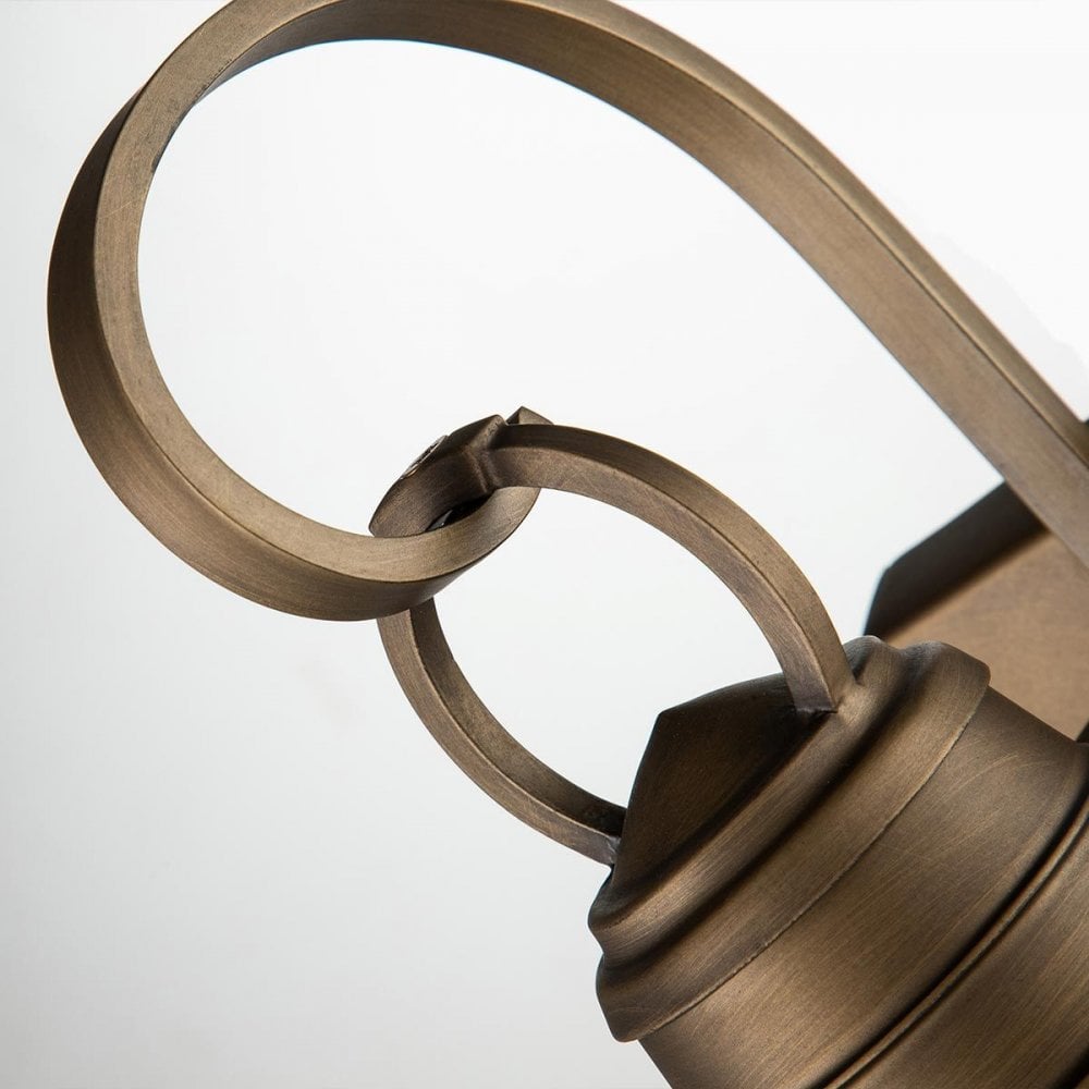 Kichler KL-BRIDGEPOINT-S-NBR Bridgepoint 1 Light Small Wall Lantern Natural Brass