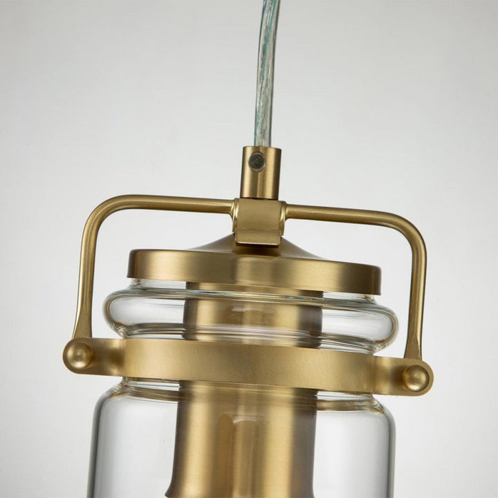 Kichler KL-BRINLEY-MP-BB Brinley 1 Light Mini Pendant Brushed Brass
