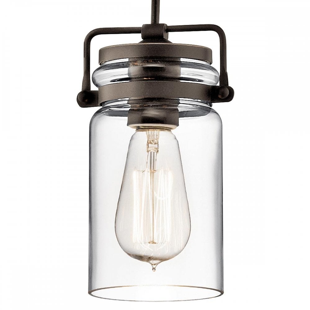 Kichler KL-BRINLEY-MP-OZ Brinley 1 Light Mini Pendant Olde Bronze