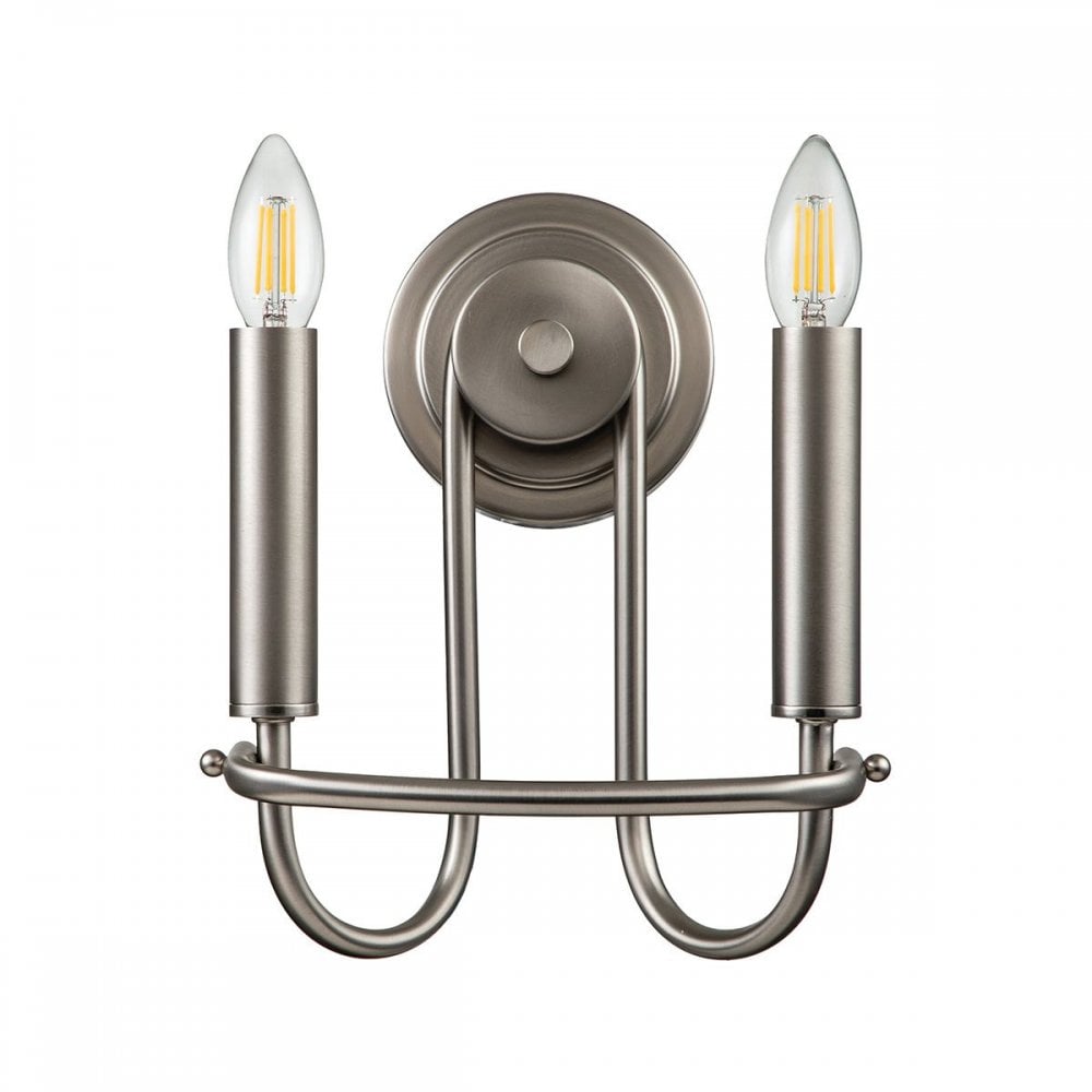 Kichler KL-CAPITOL-HILL2-BN Capitol Hill 2lt Wall light Brushed Nickel
