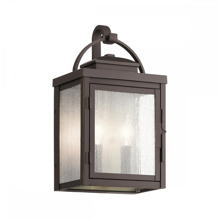 Kichler KL-CARLSON-M-RZ Carlson 2 Light Wall Lantern Rubbed Bronze