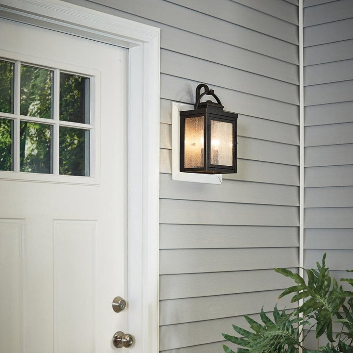 Kichler KL-CARLSON-M-RZ Carlson 2 Light Wall Lantern Rubbed Bronze