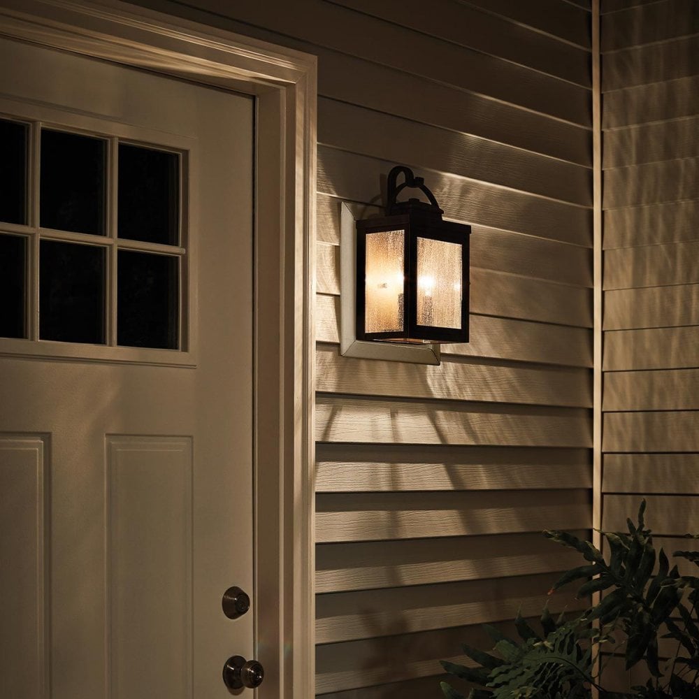 Kichler KL-CARLSON-M-RZ Carlson 2 Light Wall Lantern Rubbed Bronze