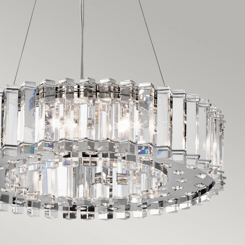 Kichler KL-CRYSTAL-SKYE8 Crystal Skye 8 Light Chandelier Chrome