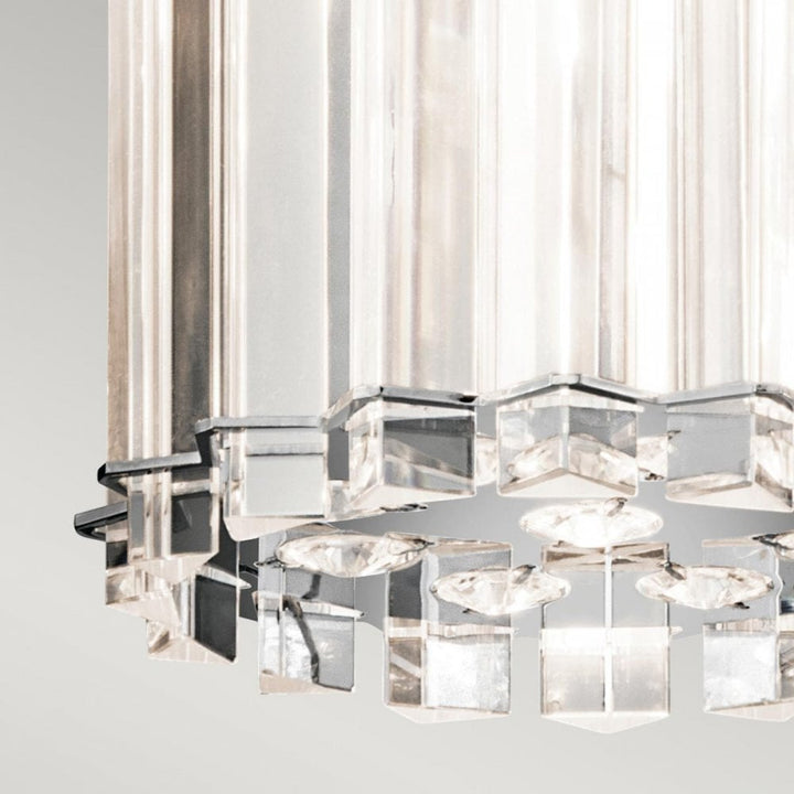 Kichler KL-CRYSTAL-SKYE-MP Crystal Skye 2 Light Mini Pendant Chrome