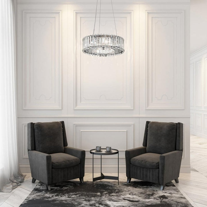 Kichler KL-CRYSTAL-SKYE-P-A Crystal Skye 6 Light Pendant Chrome