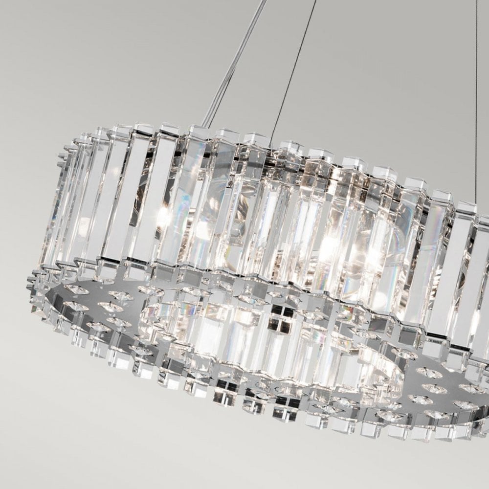 Kichler KL-CRYSTAL-SKYE-P-A Crystal Skye 6 Light Pendant Chrome