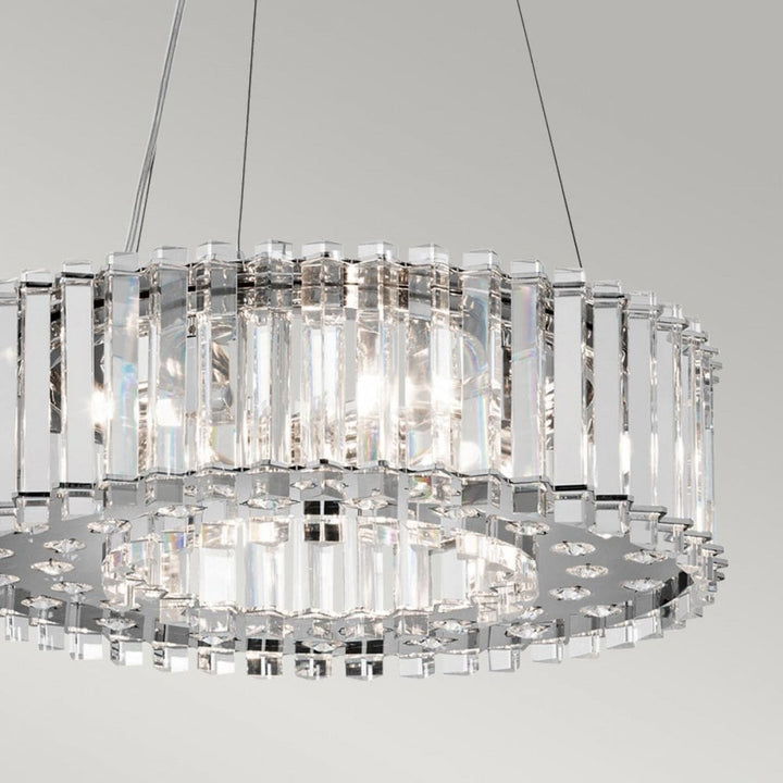 Kichler KL-CRYSTAL-SKYE-P-A Crystal Skye 6 Light Pendant Chrome
