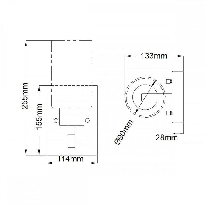 Kichler KL-DERYN1-NBR Deryn 1 Light Wall Light Natural Brass