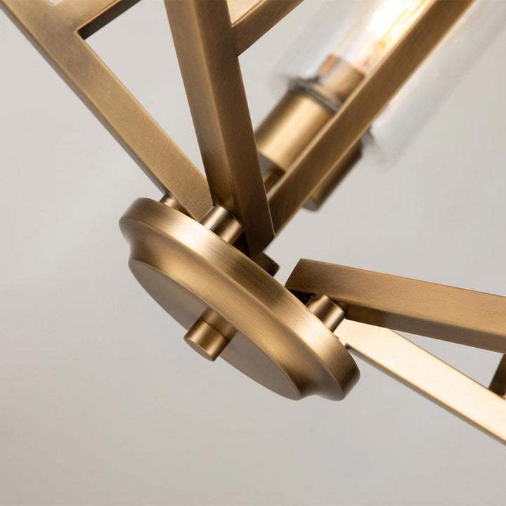 Kichler KL-DERYN5-NBR Deryn 5 Light Chandelier Natural Brass