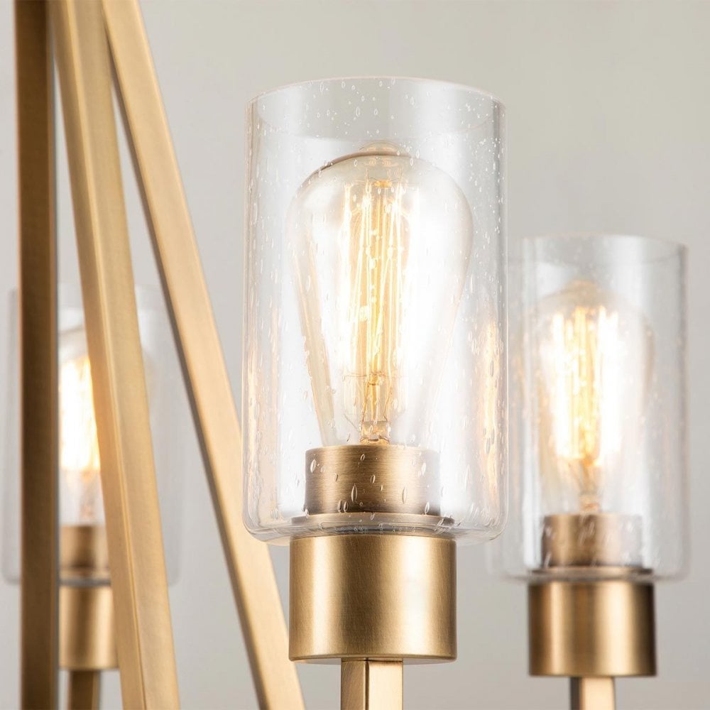Kichler KL-DERYN5-NBR Deryn 5 Light Chandelier Natural Brass