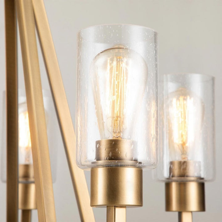 Kichler KL-DERYN5-NBR Deryn 5 Light Chandelier Natural Brass