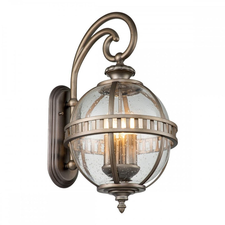 Kichler KL-HALLERON-2M-BU Halleron 3 Light Wall Lantern Burnished Bronze