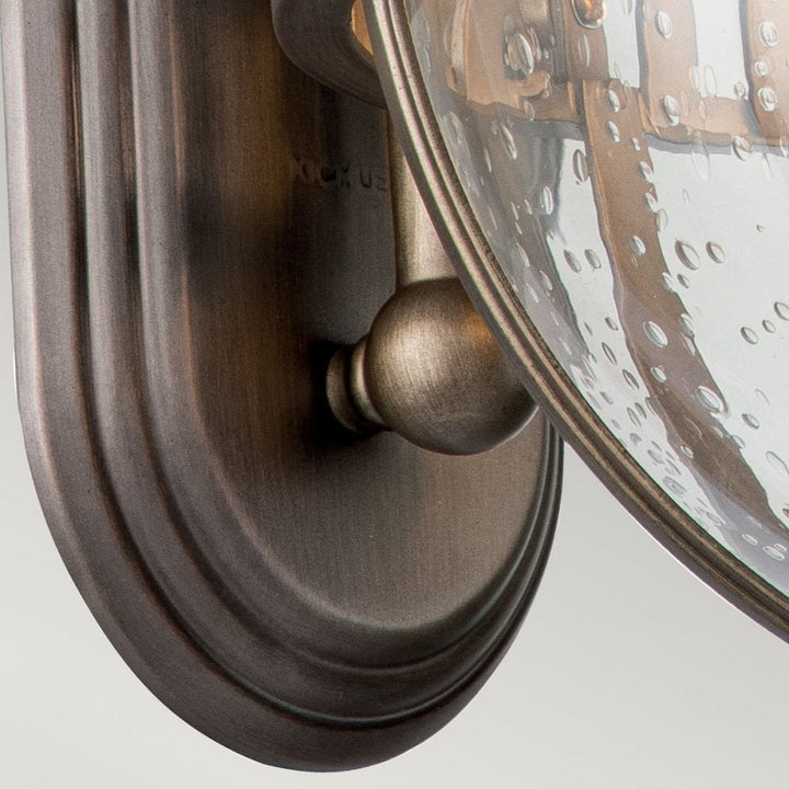 Kichler KL-HALLERON-2M-BU Halleron 3 Light Wall Lantern Burnished Bronze