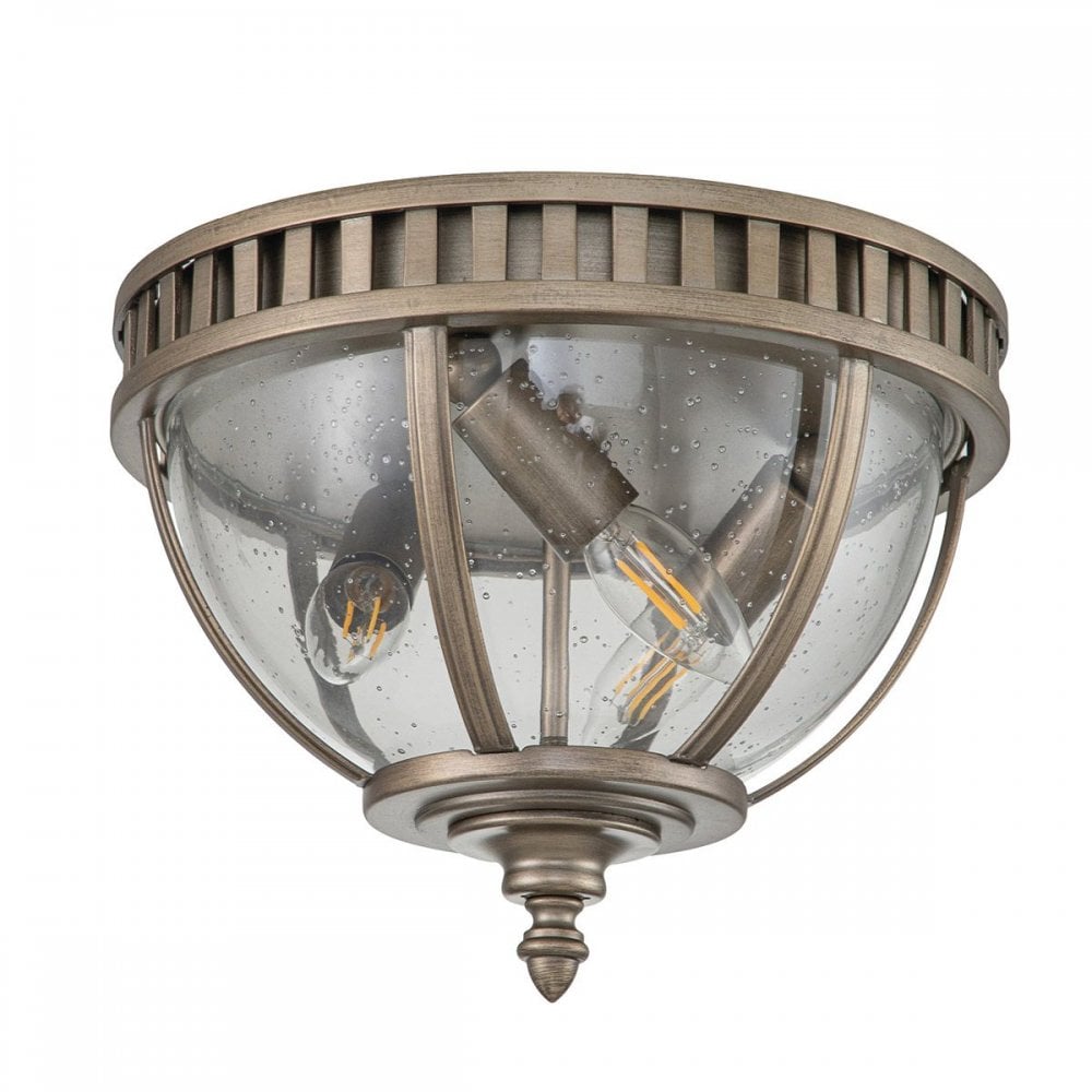 Kichler KL-HALLERON-F-BU Halleron 3 Light Ceiling Flush Burnished Bronze
