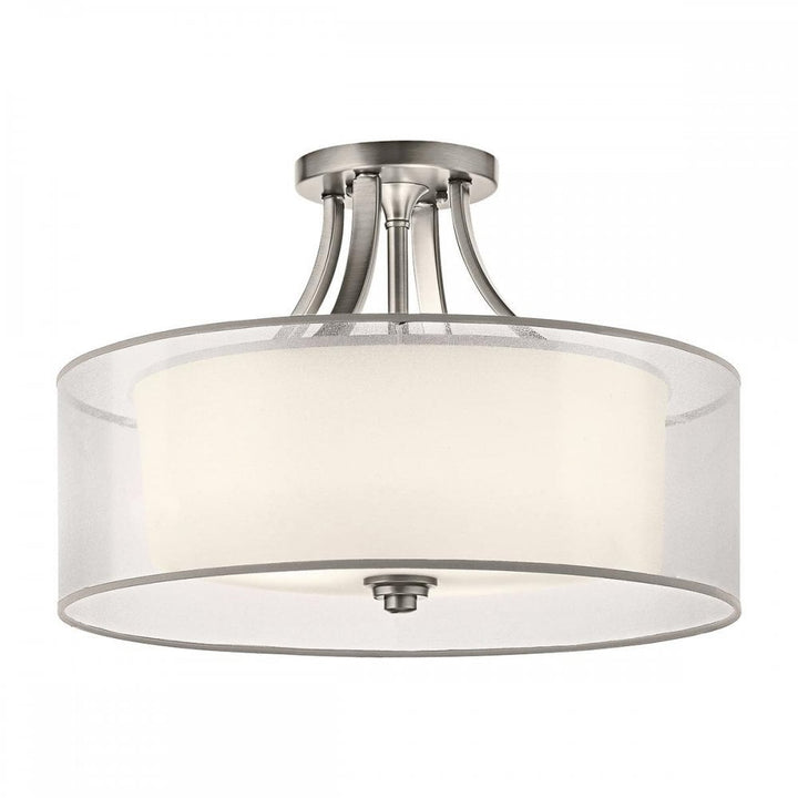 Kichler KL-LACEY-SFM-AP Lacey 4 Light Semi-Flush Antique Pewter