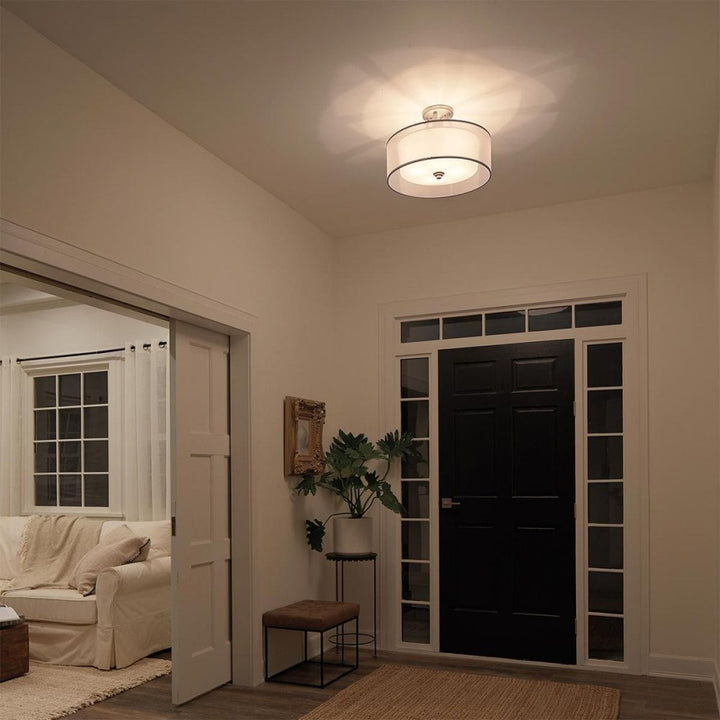 Kichler KL-LACEY-SFM-AP Lacey 4 Light Semi-Flush Antique Pewter