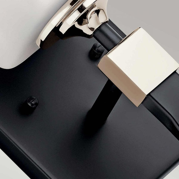 Kichler KL-MARETTE1-BK Marette 1 Light Wall Light Black and Nickel