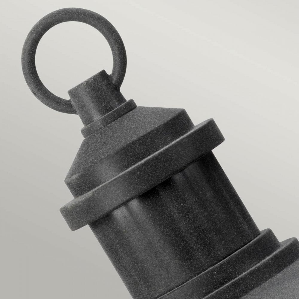 Kichler KL-RIVERWOOD3-M Riverwood 8" Pedestal Lantern Weathered Zinc