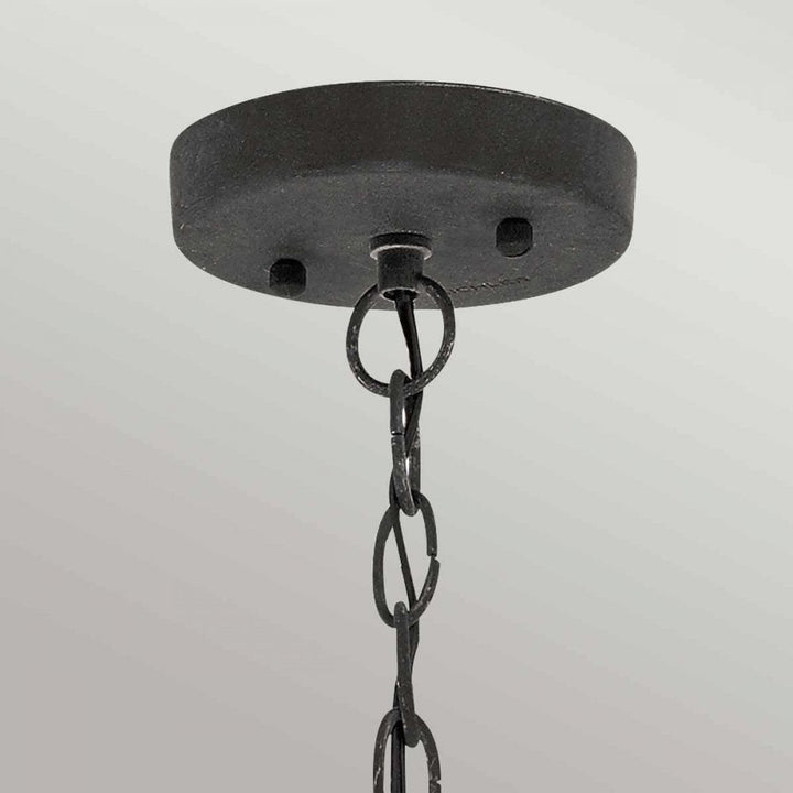 Kichler KL-RIVERWOOD8-M Riverwood 8" Chain Lantern Weathered Zinc