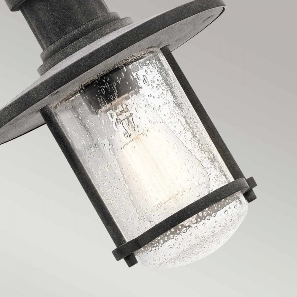 Kichler KL-RIVERWOOD8-M Riverwood 8" Chain Lantern Weathered Zinc