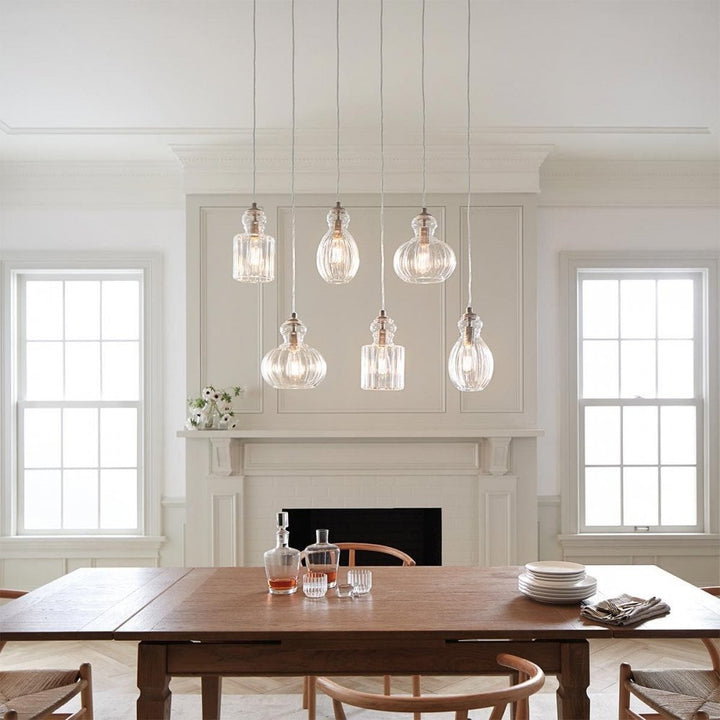 Kichler KL-RIVIERA-P-A Riviera 1 Light Pendant - A Brushed Nickel