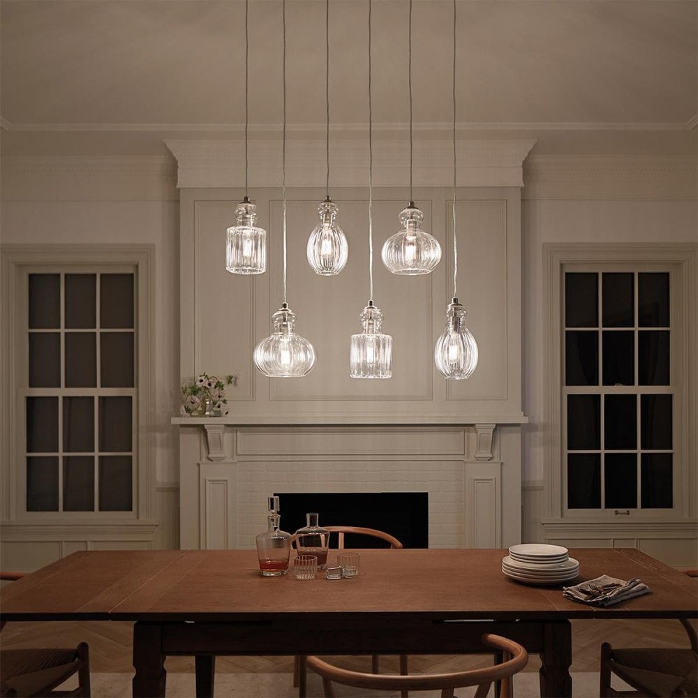 Kichler KL-RIVIERA-P-A Riviera 1 Light Pendant - A Brushed Nickel