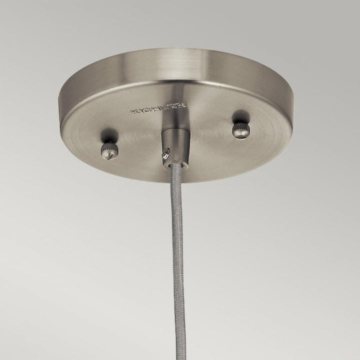 Kichler KL-RIVIERA-P-A Riviera 1 Light Pendant - A Brushed Nickel